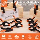 16Pcs 3" Spring Clamps Plastic Clamps Gluing Clamping Securing DIY Photography