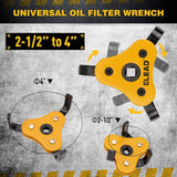 ELEAD Oil Filter Wrench Set Adjustable Oil Filter Removal Tool Automotive Use