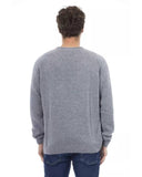 Alpha Studio Men's Light Blue Viscose Sweater - 46 IT