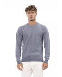 Alpha Studio Men's Light Blue Viscose Sweater - 48 IT