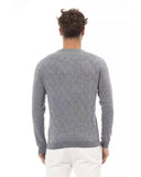 Alpha Studio Men's Gray Viscose Sweater - 50 IT