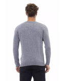 Alpha Studio Men's Light Blue Viscose Sweater - 52 IT