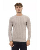 Alpha Studio Men's Beige Viscose Sweater - 50 IT