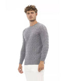 Alpha Studio Men's Gray Viscose Sweater - 48 IT