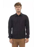 Alpha Studio Men's Gray Wool Shirt - 52 IT