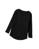 Azura Exchange V Neck Long Sleeve Knit Top - M