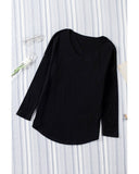 Azura Exchange V Neck Long Sleeve Knit Top - M