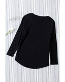 Azura Exchange V Neck Long Sleeve Knit Top - M