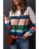 Azura Exchange Color Block Long Sleeve Top - M