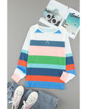 Azura Exchange Color Block Long Sleeve Top - M