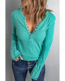 Azura Exchange Ribbed Knit Long Sleeve Top - 2XL