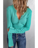 Azura Exchange Ribbed Knit Long Sleeve Top - 2XL