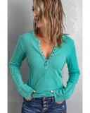 Azura Exchange Ribbed Knit Long Sleeve Top - 2XL