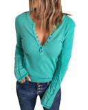 Azura Exchange Ribbed Knit Long Sleeve Top - 2XL