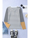 Azura Exchange Stripe Button Henley Top - M