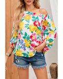 Azura Exchange Floral Off Shoulder Top - M