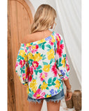 Azura Exchange Floral Off Shoulder Top - M