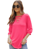 Azura Exchange V Neck Long Sleeve Top - S