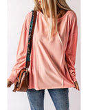 Azura Exchange Patchwork Long Sleeve Top - L