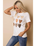 Azura Exchange Kind Heart Print T-shirt - S