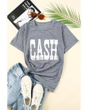 Azura Exchange CASH Letter Print Tee - L