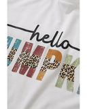 Azura Exchange Pumpkin Leopard Graphic Casual Tee - L