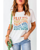 Azura Exchange Faith Inspired Words Print T-Shirt - S