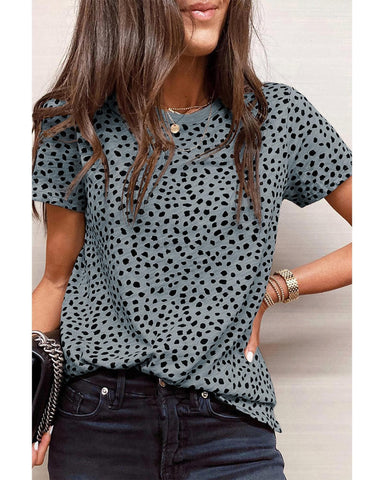 Azura Exchange Cheetah Print Short Sleeve T Shirt - M