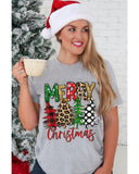 Azura Exchange Christmas Tree Pattern Crew Neck Graphic Tee - L