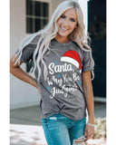 Azura Exchange Santa Hat Snowflake Tee - M