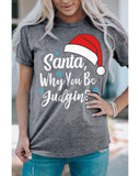 Azura Exchange Santa Hat Snowflake Tee - S