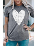 Azura Exchange Heart Graphic Print T-Shirt - S