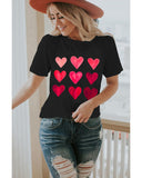 Azura Exchange Heart Graphic Tee for Valentines Day - S