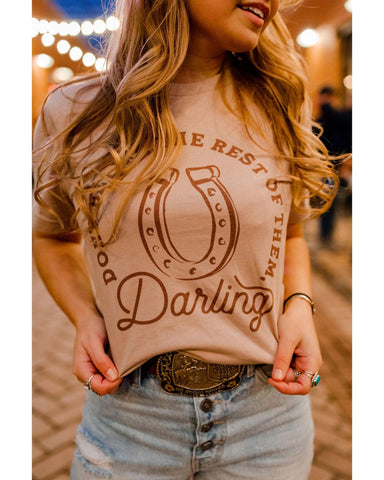 Azura Exchange Darling Letter Graphic Print T-Shirt - 2XL