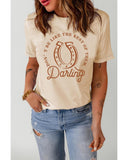 Azura Exchange Darling Letter Graphic Print T-Shirt - 2XL