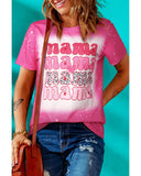 Azura Exchange Full of Mama Letter Print Tie Dye Tee - S