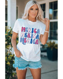 Azura Exchange Graphic Tee with MERICA Flag Element - S