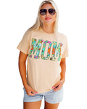 Azura Exchange Floral Letter Print T Shirt - 2XL