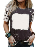 Azura Exchange Tie Dye Bleached Crew Neck T-Shirt - S