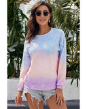 Azura Exchange Color Block Tie Dye Pullover Sweatshirt - 2XL