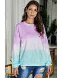 Azura Exchange Color Block Tie Dye Pullover Sweatshirt - XL