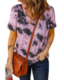 Azura Exchange V Neck Tie-dye T-shirt - 2XL