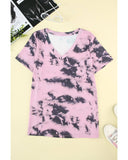 Azura Exchange V Neck Tie-dye T-shirt - 2XL