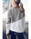 Azura Exchange Patchwork Dropped Shoulder Sweatshirt - M