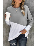 Azura Exchange Patchwork Dropped Shoulder Sweatshirt - S