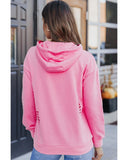 Azura Exchange Ripped Hooded Sweatshirt with Kangaroo Pocket - 2XL