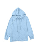 Azura Exchange Oversized Zip Up Hoodie with Pockets - M