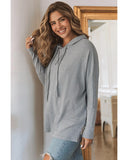 Azura Exchange Relaxed Drawstring Hooded Sweater - L