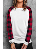 Azura Exchange Long Sleeve Buffalo Plaid Sweatshirt - S