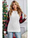 Azura Exchange Long Sleeve Buffalo Plaid Sweatshirt - S